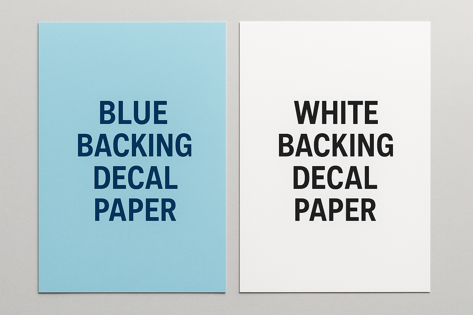 Blue Backing Decal Paper vs White Backing Decal Paper For Waterslide Decals