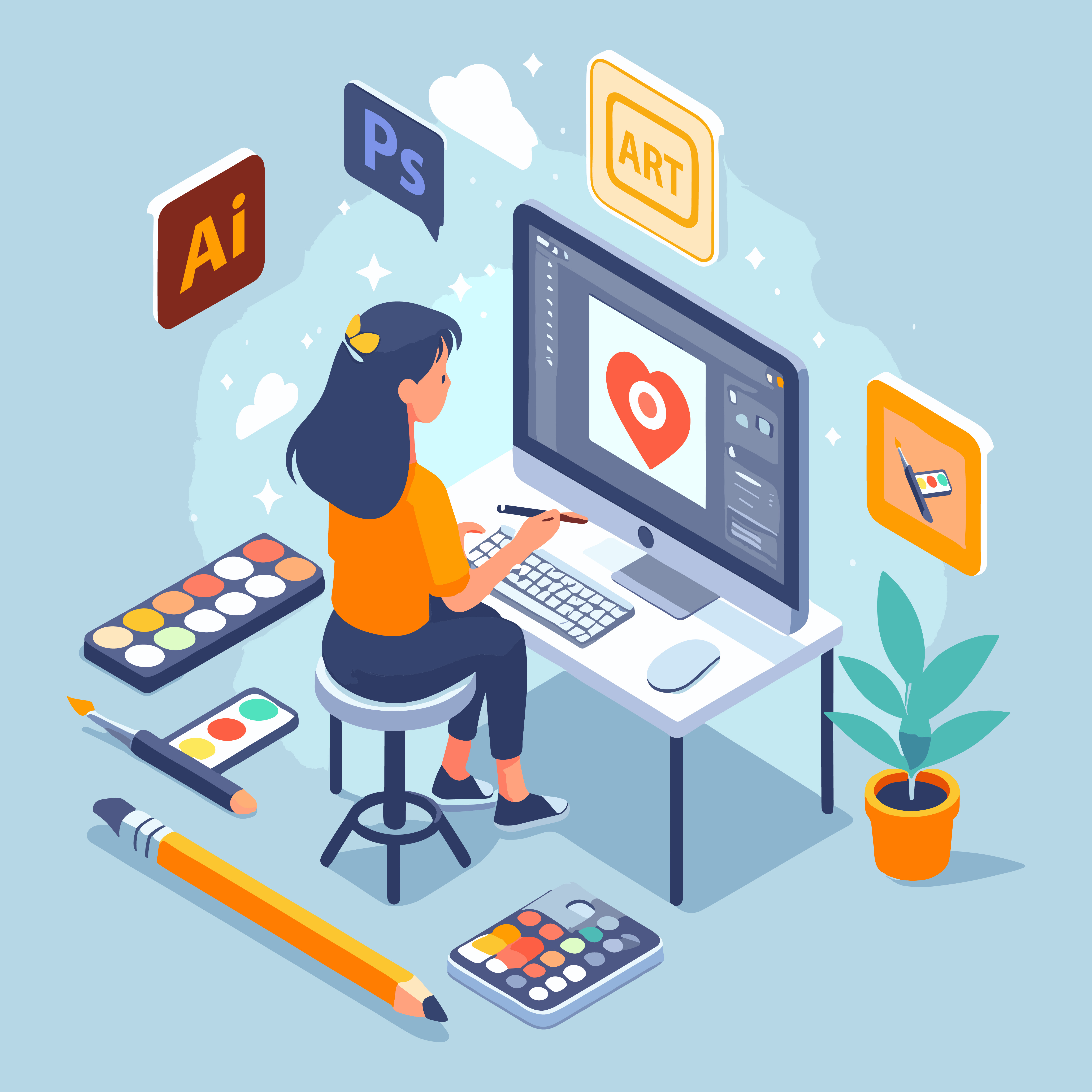 Adobe Illustrator vs Adobe Photoshop, which is better for creating custom waterslide decals?